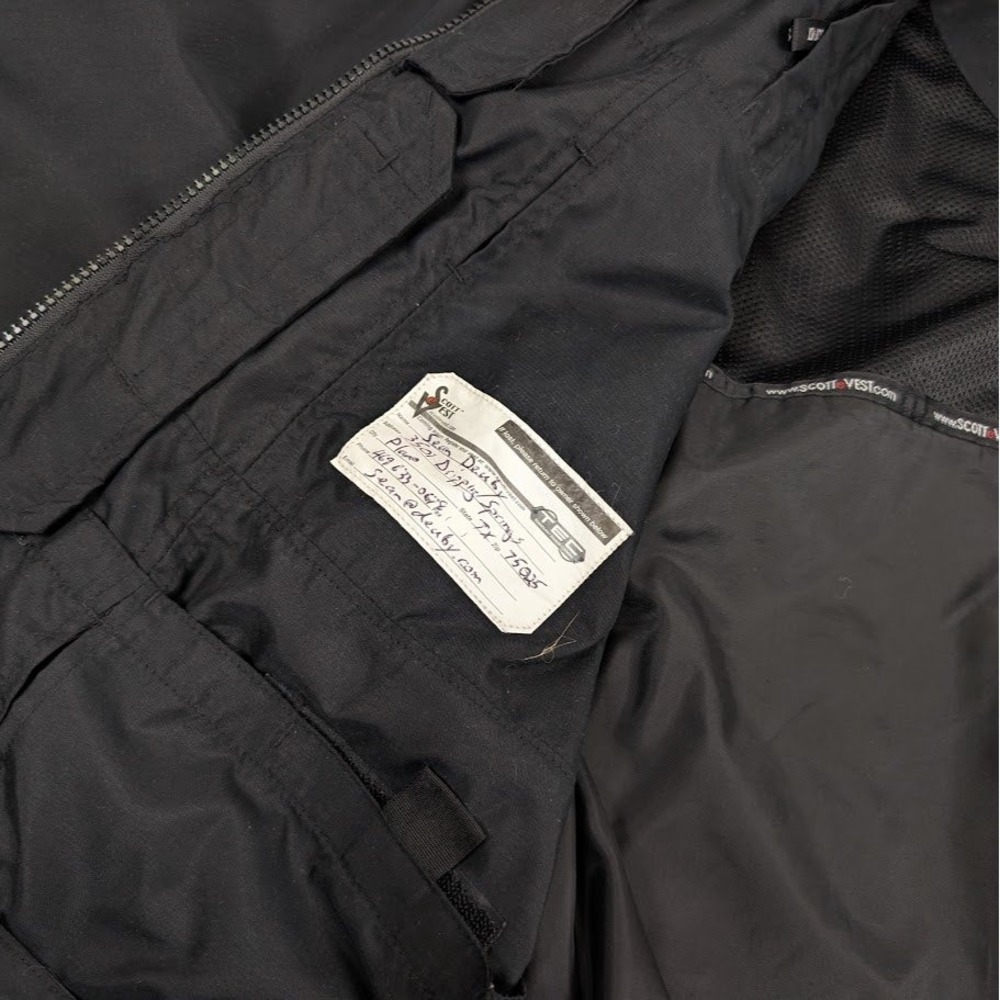 SCOTTEVEST TEC 2.0 Get Wired Convertible‎ Jacket Vest Mens Large Black Utility - Picture 10 of 16